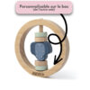 Hochet rond en bois personnalisé ELEPHANT - TRIXIE