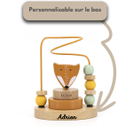 Labyrinthe animal renard à personnalisé, jeu pour bébé