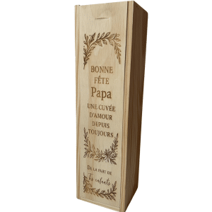 Caisse à vin pour fêtes des pères, cadeau homme