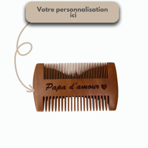 Peigne pour barbe et moustache, fête des pères, cadeau homme