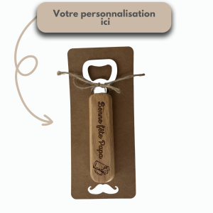 Ouvre-bouteille, décapsuleur pour la fête des pères, papy, cadeau homme
