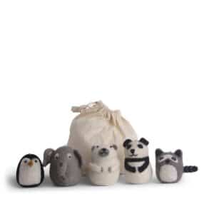 Set-animaux du zoo en laine gry and sif