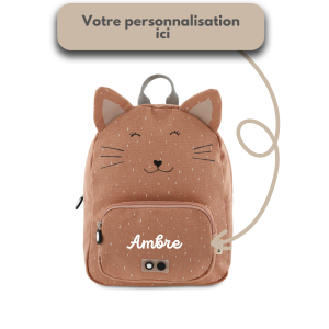 Sac à dos animal chat pour petite fille, rentrée école ou crèche