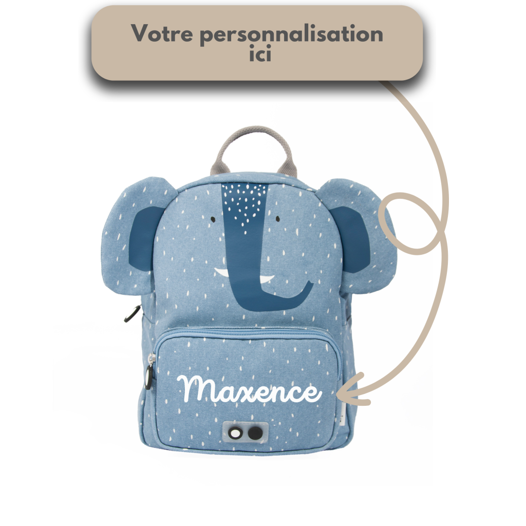Sac à dos personnalisé Elephant Trixie Fée des cadeaux