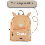 Sac à dos animal girafe personnalisable prénom