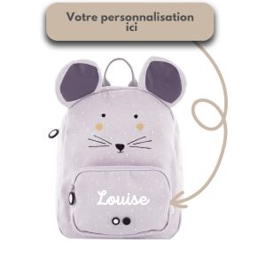 Sac à dos animal souris pour rentrée école ou crèche