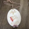 Suspension en bois, avec bracelet de naissance et personnalisation