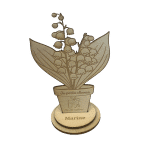 Bouquet de muguet personnalisé, cadeau pour la fête du travail