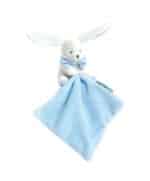 DOUDOU LAPIN EN BOITE FLEUR BLEU