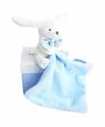 DOUDOU LAPIN EN BOITE FLEUR BLEU 2