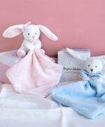 DOUDOU LAPIN EN BOITE FLEUR ROSE 3