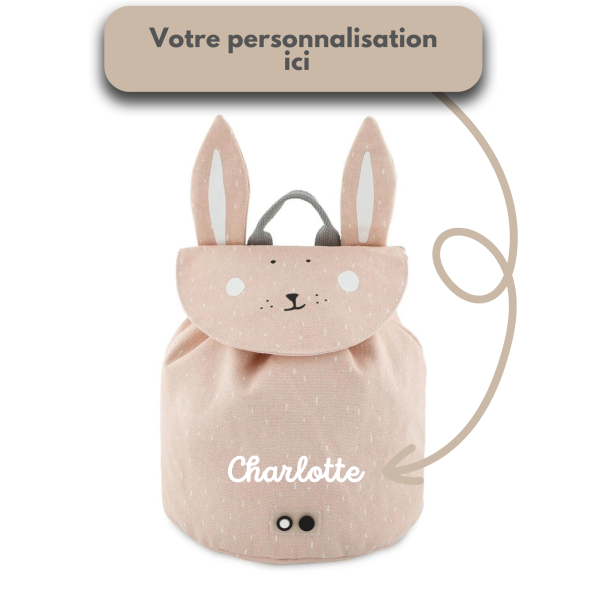 Sac à dos mini lapin pour la rentrée ou la crèche