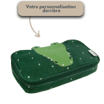 Trousse Trixie Mr. Crocodile personnalisable prénom enfant pour l'école