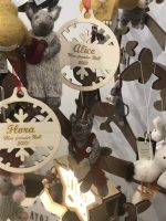 Boules de Noël en bois personnalisée