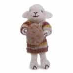 decoration mouton en laine pour paques