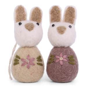 set lapin en laine gry and sif