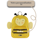 Sac à dos animal abeille à personnalisée avec le prénom