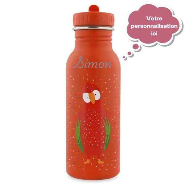 Gourde 500 ml Trixie personnalisée perroquet