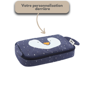 Trousse animal pingouin rentrée école enfant