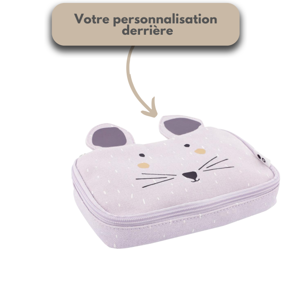 Trousse rectangle souris à personnaliser