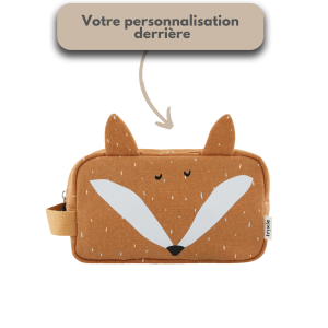 Trousse renard orange pour l'école ou crèche
