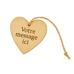 Cœur à graver message ici