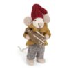 Souris en Laine avec Guitare – Décoration de Noël - Gry-and-sif