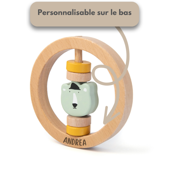 Hochet ours polaire, jouet pour bébé, tout petit