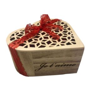 Coeur en bois personnalisé