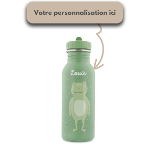 Gourde Mr. Frog grenouille 500 ml personnalisation prénom