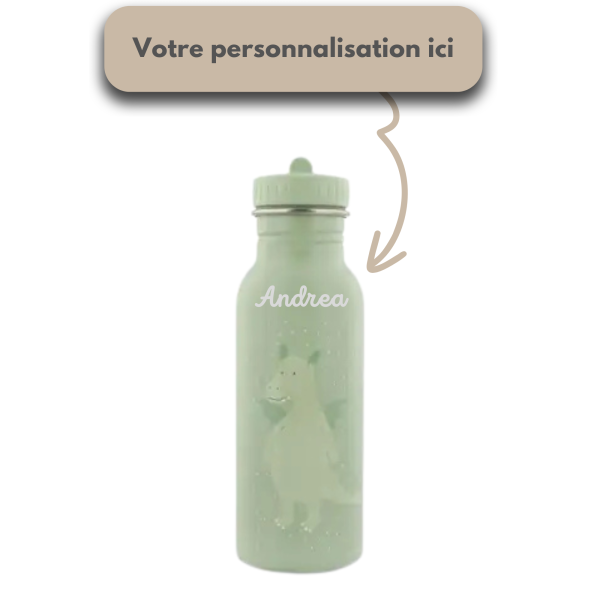 gourde métallique trixie modèle Dragon personnalisé