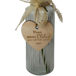 Cœur personnalisable pour le vase fleur en laine