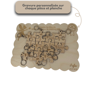 Puzzle planche en bois à personnaliser