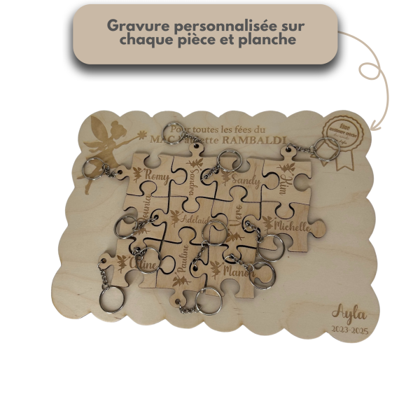 Puzzle planche en bois à personnaliser