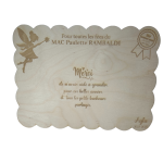 Planche personnalisée en bois