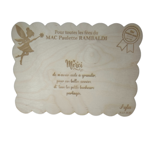 Planche en bois personnalisée à graver