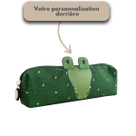 Trousse crocodile longue