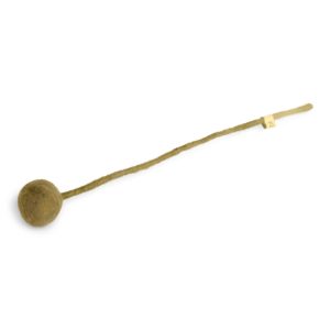 Fleur boule sur tige verte – en laine – Gry and Sif
