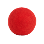 Boule rouge vif