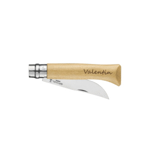 Gravure prénom sur couteau OPINEL N°10