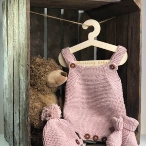 Ensemble tricot fait main, cadeau de naissance bébé