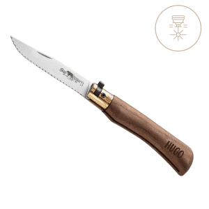 Couteau OLD BEAR en noyer à dents personnalisable – Taille M