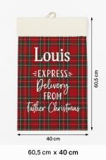 Hotte père noël écossais