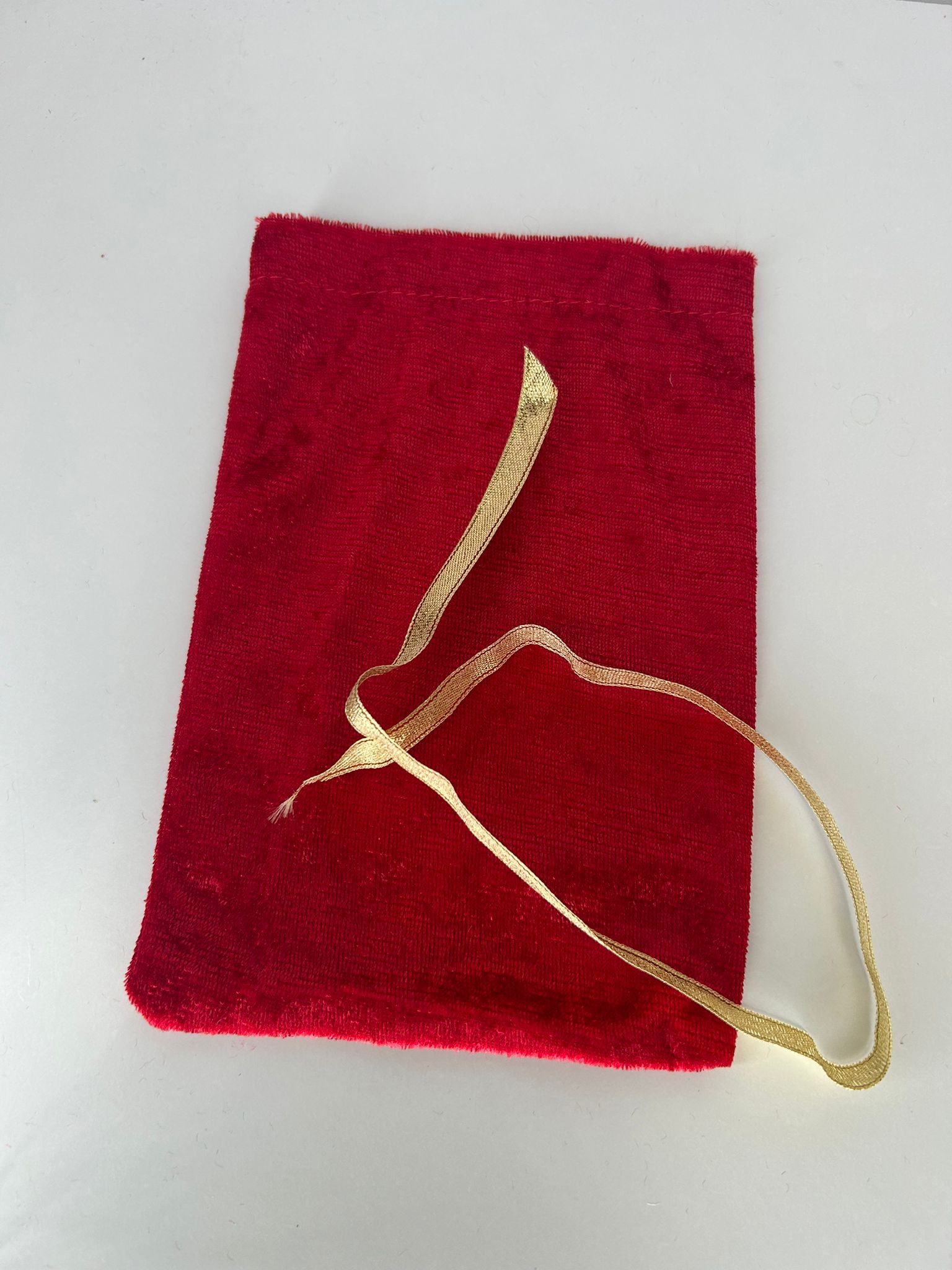 Pochon velours rouge