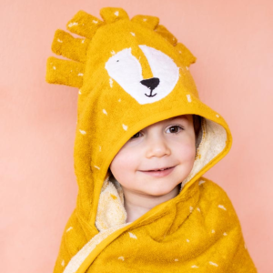 Cape de bain personnalisé mr lion cadeau bébé