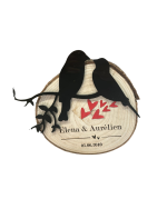 Rondin de bois amoureux