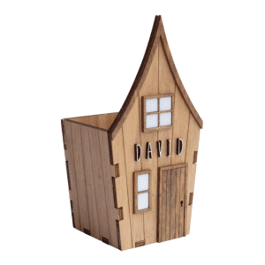 Maison pot à crayon à personnaliser prénom pour maitresse ou enfant