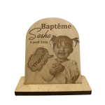 Cadeau invité bois gravure