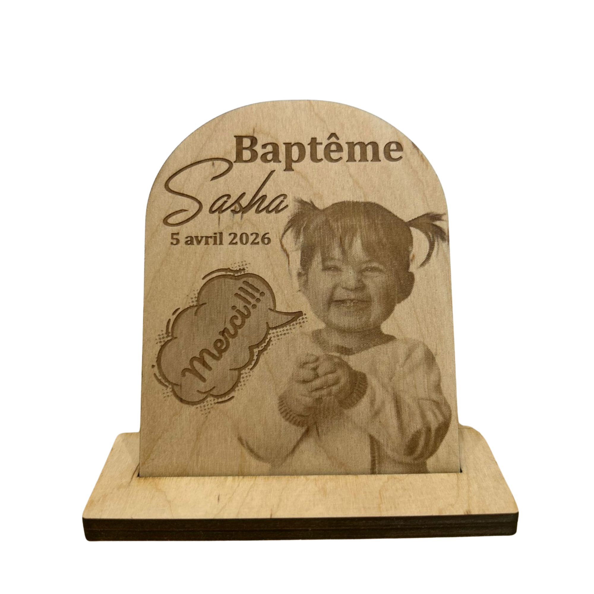 Cadeau invité bois gravure Cadeau invité événement, baptême, mariage, anniversaire, baby shower