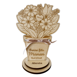 Socle bouquet fête des mères